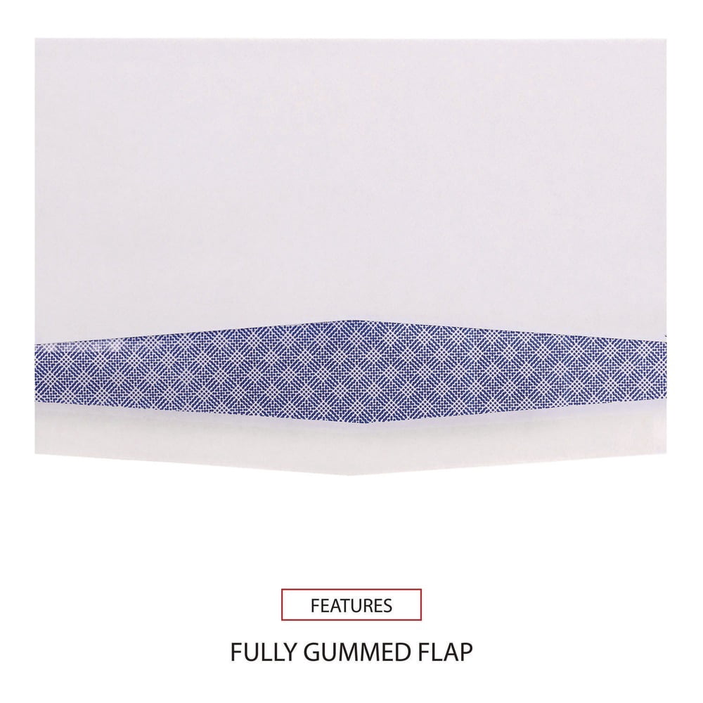 Universal UNV36301 3.88 in. x 8.88 in. #9 Commercial Flap Gummed Double Window Business Envelopes - White (500/Box)