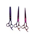 thumbnail image 2 of 4pcs Professional Dog Grooming Scissors Set Stainless Steel Pet Trimmer Kit for Dogs Cats 7 Inches, 2 of 9