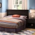 thumbnail image 1 of Pemberly Row Contemporary Wood Full Queen Panel Headboard in Black, 1 of 1