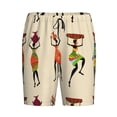 thumbnail image 7 of JUNZAN African Women Pattern Sleep Pajama Shorts for Men,Men's Pajama Bottoms,Sleepwear,Pj Shorts, 7 of 7