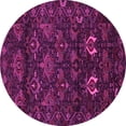 thumbnail image 1 of Ahgly Company Indoor Round Persian Pink Traditional Area Rugs, 7' Round, 1 of 4