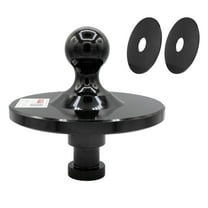 Kingpin to 2-5/16" Gooseneck Ball Hitch Adapter w/ 8" Two Compensation Rings - 30,000lbs Load Capacity Gooseneck Ball Towing Receiver Fit for Fifth Wheel Tractor Trailer - Black