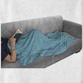 thumbnail image 6 of Cartoon Airplane Soft Flannel Fleece Blanket, Blue Backdrop with Different Kids Toy Outlines Entertainment Playroom, Cozy Plush for Indoor and Outdoor Use, 50" x 70", Blue and White, by Ambesonne, 6 of 6
