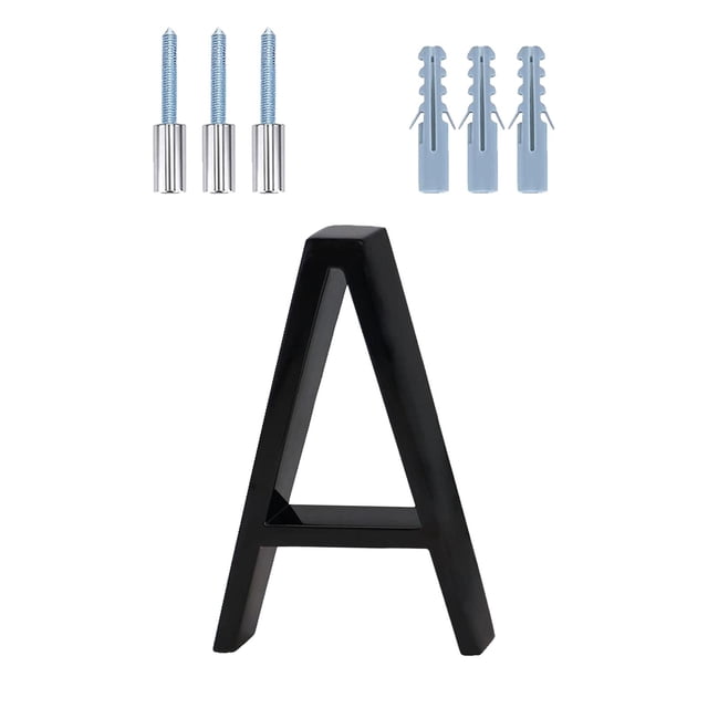 Números de dirección de aleación, letreros de patio con accesorios, número de casa decorativo, para A