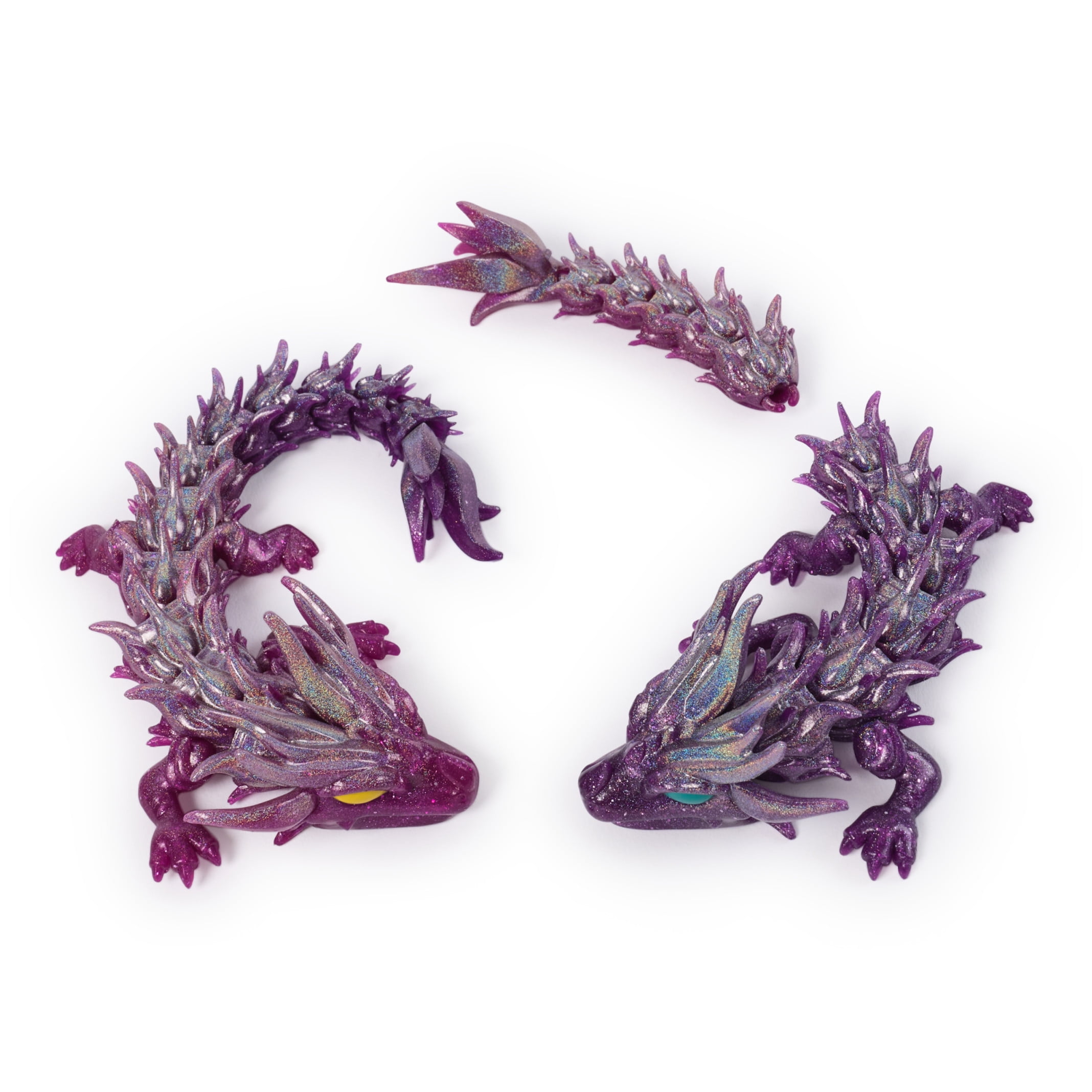 CrystaLynx Dragons, 12.5-inch Articulated Dragon Figure & Display