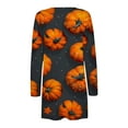 thumbnail image 5 of WFJCJPAF 2024 New Halloween ! Halloween Cardigan Button Front 3X,Fashion Women's Casual Long Sleeve Print Pocket Ladies Tops Blouse Cardigan - Orange L, 5 of 5