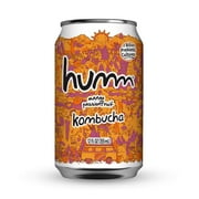 Humm Kombucha Tea Mango Passionfruit, Probiotic, 12-Pack, 12oz Can