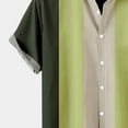 thumbnail image 5 of TAIAOJING Mens Hawaii Button Down Shirts Short Sleeve Male Summer Hawaii Casual Loose Print Shirt Turn Down Collar Shirt, 5 of 6
