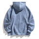 thumbnail image 4 of pstuiky Camisas de manga larga abrigadas para hombre, Sudadera con capucha y manga larga para hombre, deportiva, holgada, con cremallera y bolsillo con cordón, de color liso y a la moda l, 4 of 6