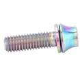 thumbnail image 4 of Nimomo Tornillo Ligero para Bicicleta, aleación de Titanio, Jaula para Botella de Agua, Tornillo M5x12/16mm con arandela(M5×16-Sinfonía), 4 of 5