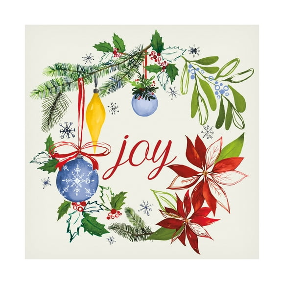 Harriet Sussman 'Watercolor Christmas VI' Canvas Art