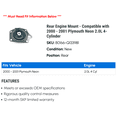 thumbnail image 2 of Rear Engine Mount - Compatible with 2000 - 2001 Plymouth Neon 2.0L 4-Cylinder, 2 of 2