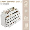 thumbnail image 4 of Zzistar Baby Changing Dresser with 8 Drawers – Wooden Nursery Dresser with Safety Rail & Open Shelf, Changing Table Station Space-Saving Organizer, 4 of 7