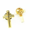 thumbnail image 4 of lanema 5pcs Crucifix Shaped Brooch Metal Badge Trendy Gold/Silver Tone Corsage Pins Fashion Unisex Accessory for Daily Wear, 4 of 12