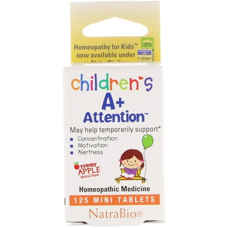 Homeopathy For Kids A Plus Attention - 125 Chewables