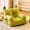 Green, variant on Washable Linen Pet Sofa Bed with Cute Ears, Bright Yellow Cozy Cat Dog Bed for Small Medium Pets, 38cm/15”