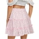 thumbnail image 1 of Faldas Para Mujer Falda Corta Casual Vintage Cintura Alta Estampado Floral Playa Volantes Odeerbi  ODB138775, 1 of 8