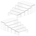 thumbnail image 1 of Acrylic Display Stands,ed Acrylic Risers for Display,Wide Clear Tabletop Rectangular Display Stands for Figures, Cupcake, Perfume, Makeup, Jewelry, 1 of 7