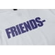 thumbnail image 3 of Camiseta de hombre Big V Print Cotton Hip-Hop Summer Tee para adolescentes, Fashinable, White (Purple Letters), L BANYUO Electrónica, 3 of 5