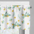 thumbnail image 3 of Ambesonne Lemons Window Valance, Citrus Fruits and Leaves, 54" X 12", Jade Green Almond Green, 3 of 5