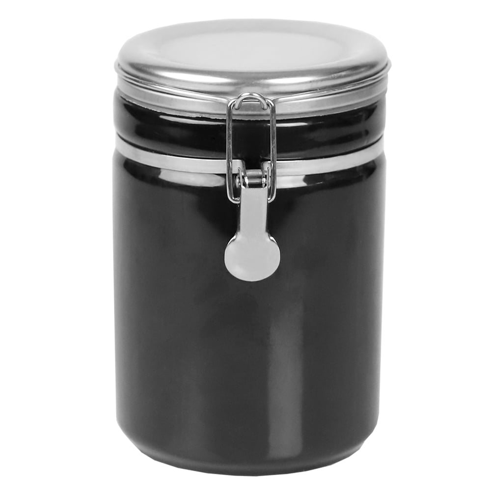 Coffee Storage Container Airtight for Fresher Beans and Grounds Stainless Steel CO2 Release valve and bonus spoon Sippin’It Coffee Canister Medium Date Tracker