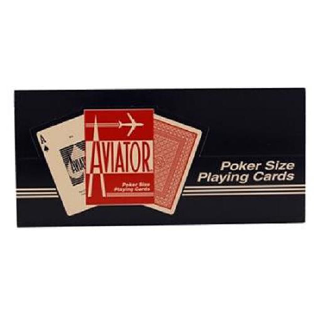 Aviator Standard Index Playing Cards - 1 Sealed Red Deck and 1 
