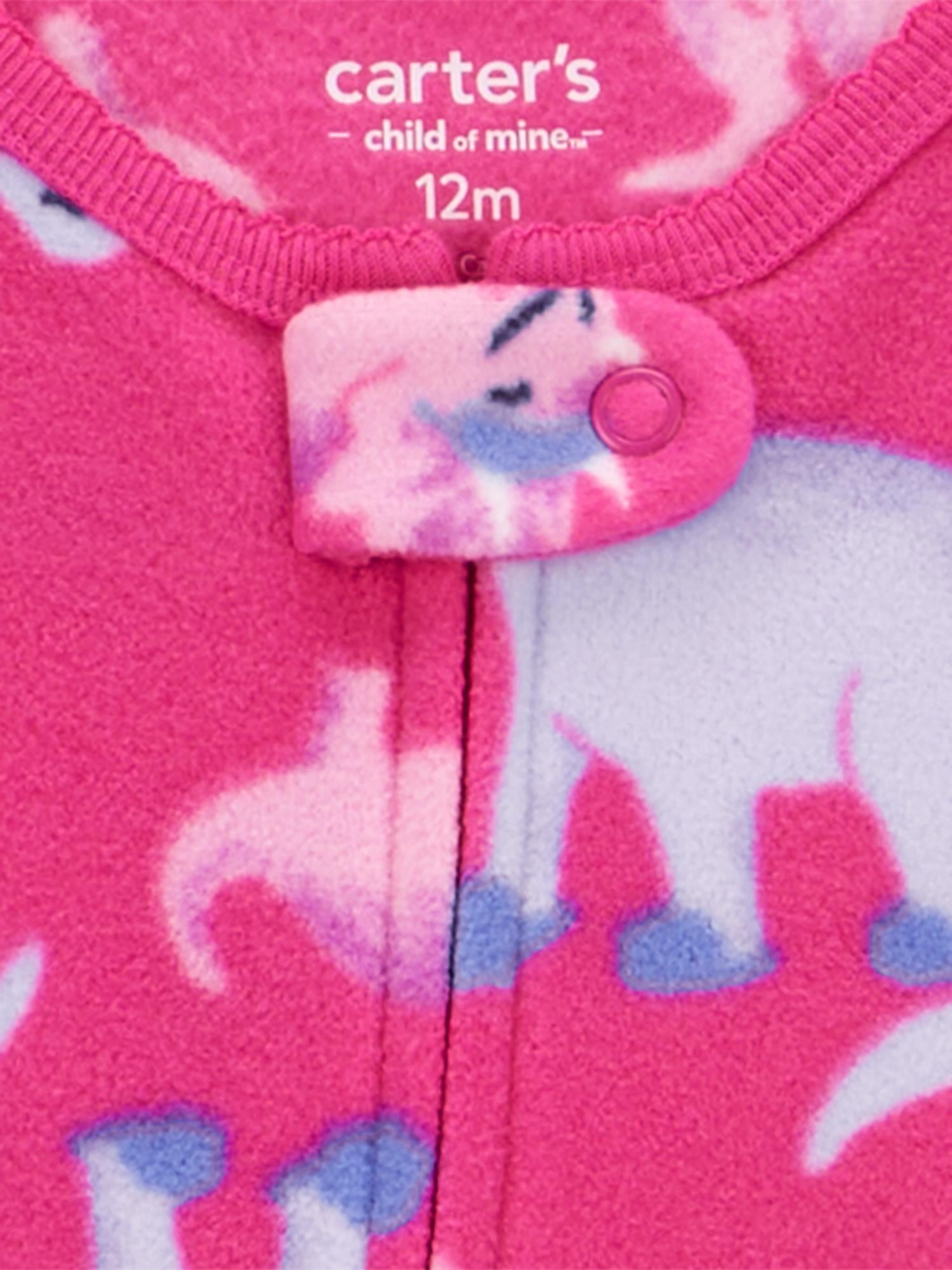 Carter's Child of Mine Toddler Girl Pajama Sleeper, 2-Pack, One-Piece, Sizes 12M-5T