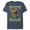 Navy Blue Heather, variant on Men's Scooby Doo Puppy Circle  Graphic Tee Black Large