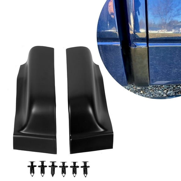 Kojem Black ABS Plastic Cab Corner Covers for 2004-2008 Ford F150 Crew Cab 05 06 07