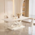 thumbnail image 4 of Conference Dining Tables Center Luxury Modern Dining Table Set 4 Chairs Floor Living Room Muebles Para El Hogar Home Furniture My Lux Decor Round, 4 of 6