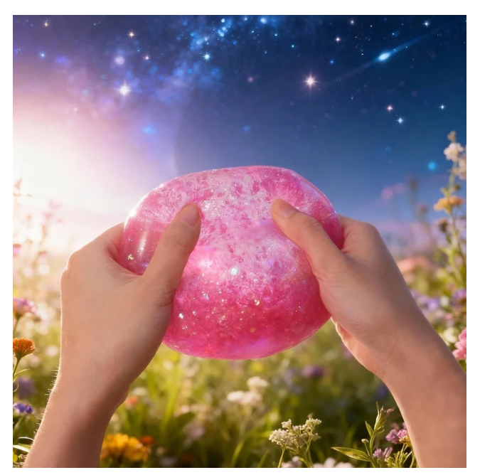 Sparkly Sugar Squishy Cube, 3 Inch Easter Fidget Accessory