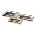 thumbnail image 1 of IMAX SCRF78214-3 Contrast Faux Marble Decorative Trays - Clear, Set of 3, 1 of 1