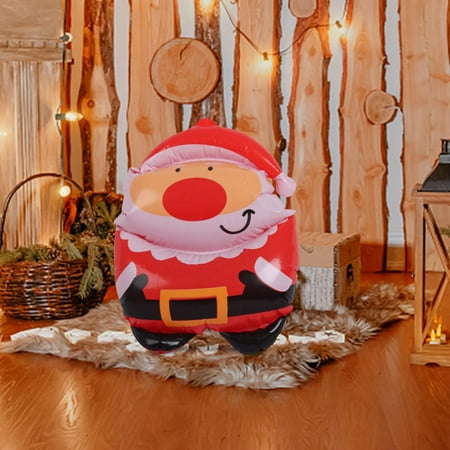 Camiala Christmas Inflatables Clearance Sale,18In Large Pvc Inflatable Santa Claus,Christmas Outdoor Decor For Garden Lawn Party