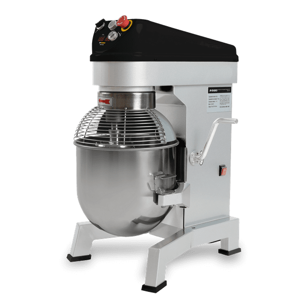 Batidora de Pedestal RHINO, Potencia 1,100 W, Capacidad 20 Lt y 5 Kg de Amasado, Rotación Planetaria,3 Ciclos de Trabajo, Amasa, Mezcla y Bate, Accesorios y Cubierta de Protección Incluidos, BATI-20X. Rhino BATI-20X