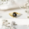 thumbnail image 4 of Rosec Jewels Black Tahitian Pearl Solitaire Ring for Women - 8 mm - AAA Quality, 10K Yellow Gold, US 3.50, 4 of 9