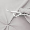 thumbnail image 5 of Nestl 3 Piece Pinch Pleated Pintuck Duvet Cover Set with Shams, Soft Microfiber,Button Closure Bedding Set, California King - Gray Lavender, 5 of 9