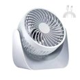 thumbnail image 1 of Ventilador recargable USB ventilador silencioso de escritorio portátil rotación de 360°, 1 of 8