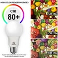 thumbnail image 4 of ENERGETIC 13.5W A19 LED Light Bulb,100W Equivalent E26 Base, Non-Dimmable, 1600 Lumens，UL Listed, 3000K ,4 Pack, 4 of 6