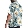 thumbnail image 3 of Daisy Men's Short Sleeve Beach Shirts Hawaiian Button Down Casual Summer Printed Unisex Top, 3 of 6