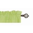 thumbnail image 3 of Gorgeous Home Linen Set of 2 Panels Matte Finish Lime Green Solid Window Curtain Rod Pocket R64 84 Length, 3 of 5