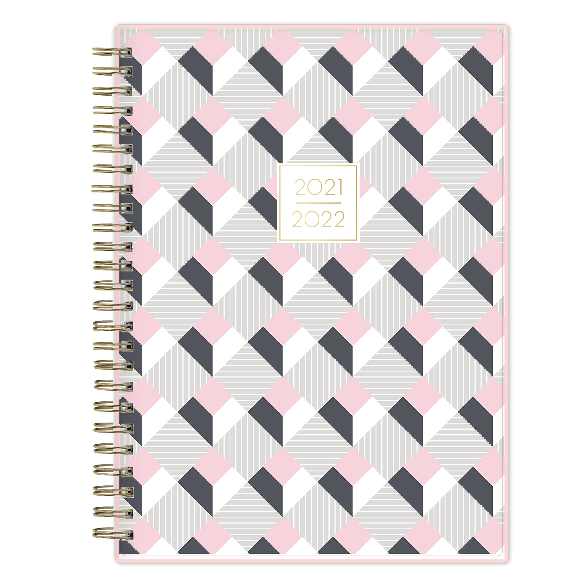 21-22 Weekly/Monthly Planner, 5.875x8.625, by May Designs for Blue Sky,  Shaded Diamond Blush