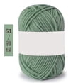 thumbnail image 1 of Nvzi Hilo de ganchillo verde, 2 ovillos de 25 gramos cada uno. Hilo suave hecho a mano, ideal para principiantes y adultos. Perfecto para tejer suéteres y fundas de almohada decorativas., 1 of 5