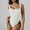 White, variant on Gufahion Swim Suits for Women 1 Piece Solid Ribbed Bathing Suit Womens Swimsuits Lace Up Tie Back Swimwear