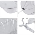 thumbnail image 3 of Sombrero de visera de ala ancha para mujer, gorra de visera de golf, sombrero de protección solar para playa, jardín, tenis, correr, sombrero parasol, 3 of 7