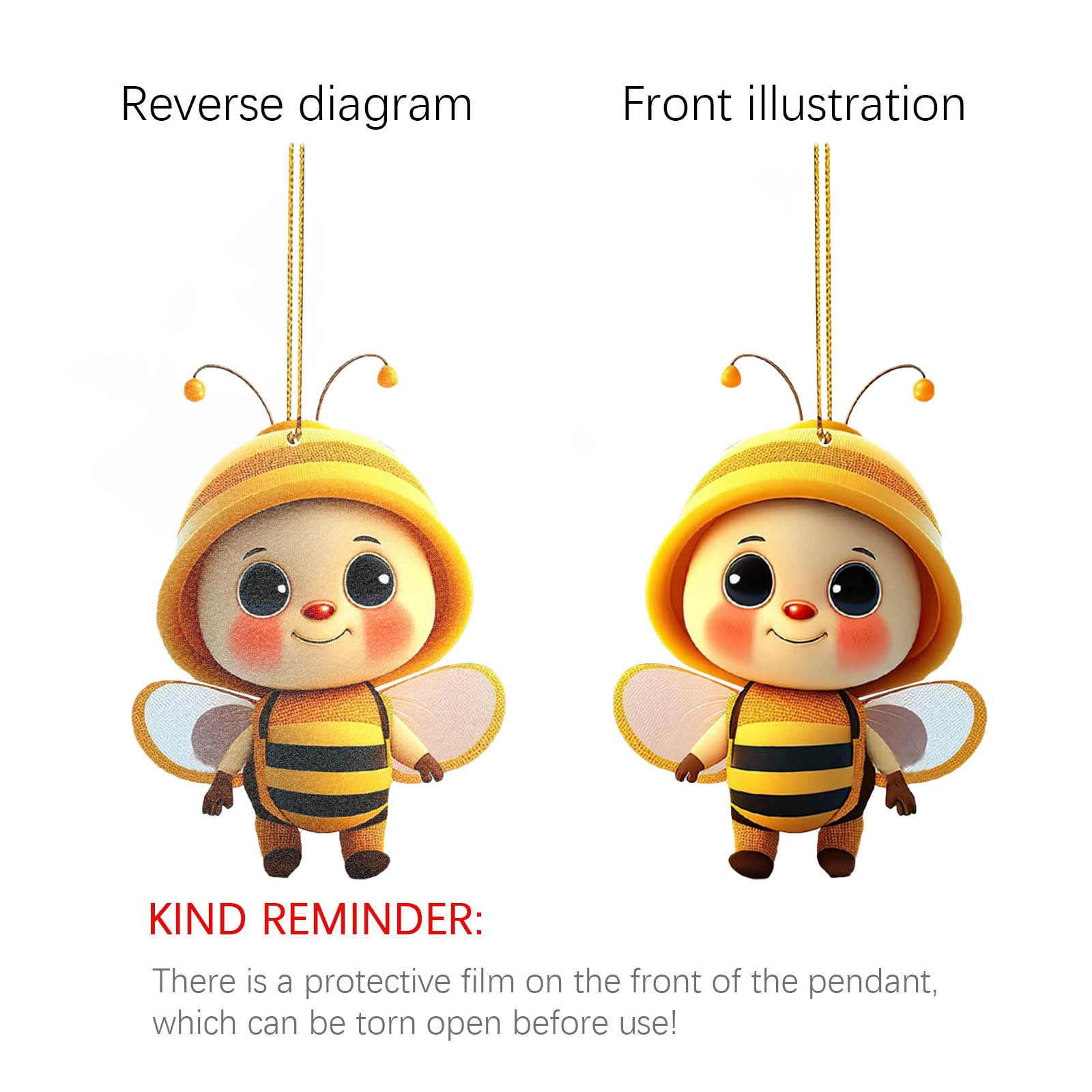 Ornements De Voiture En Acrylique Personnalisés En Forme D'ange