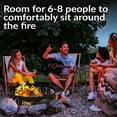 thumbnail image 3 of Sunnydaze Forest Wilderness 36" Round Steel Fire Pit Ring, 3 of 11
