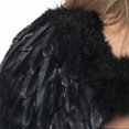 thumbnail image 2 of Black Fluffy Feather Angel Adult Costume Wings, 2 of 2