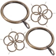 thumbnail image 2 of KAKOWELY 20pcs Eyelet Curtain Rings Thicken Curtain Rod Rings Drapery Rings with Eyelets,1.77X"X1.42"X0.2", 2 of 5