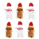 thumbnail image 3 of 6 botellas de jugo vacías con forma de hombre de jengibre, reutilizables, con tapa hermética, de polipropileno, aptas para fiestas de Navidad y cumple, 3 of 9