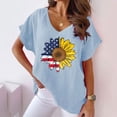 thumbnail image 4 of Birdeem T-Shirts à Col en V pour Femmes Mode Confortable Blouses Féminines Hauts, 4 of 6
